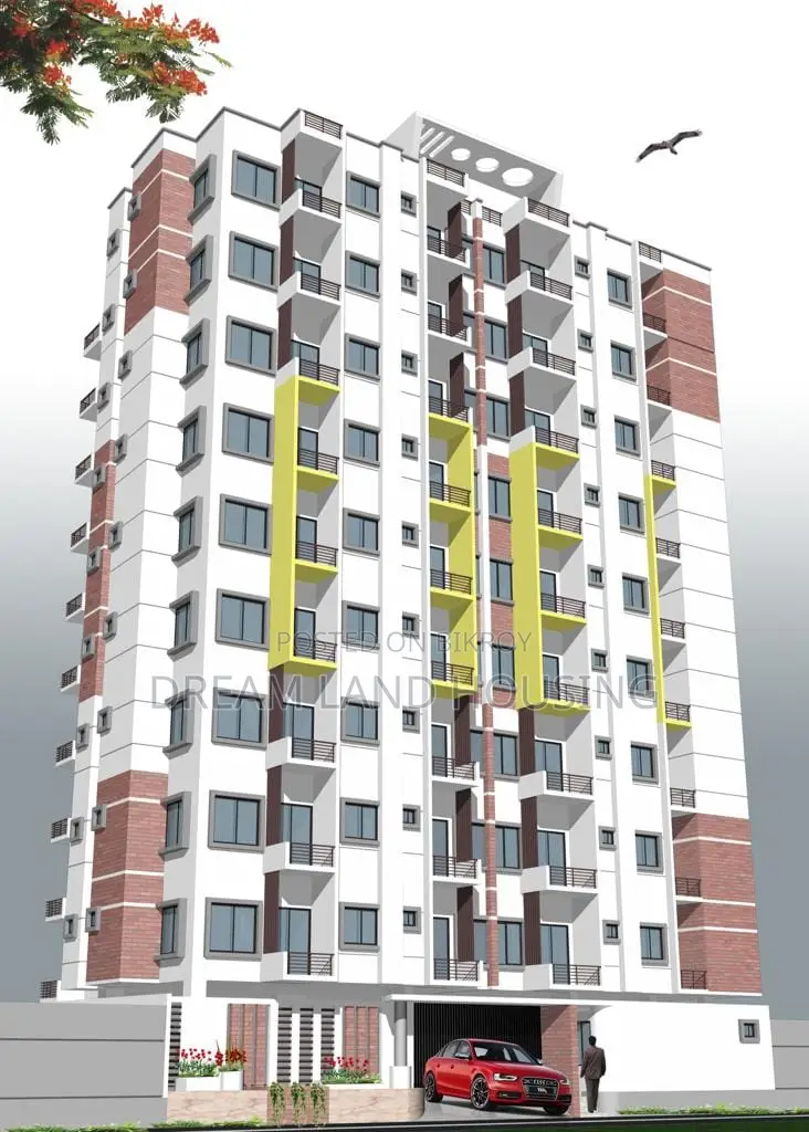 3 Bed, 3 Bath, 3 Balcony Flat (1350 sq ft) with Easy Installments