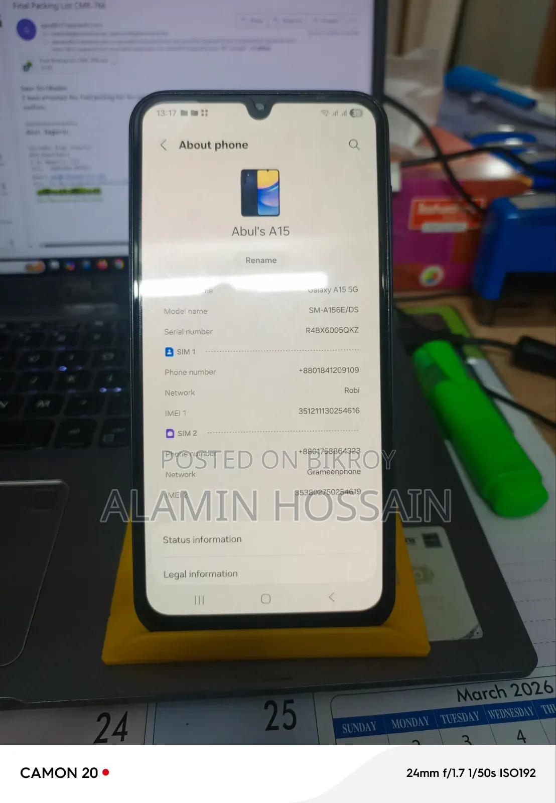 Samsung Galaxy A15 5G 128 GB Blue