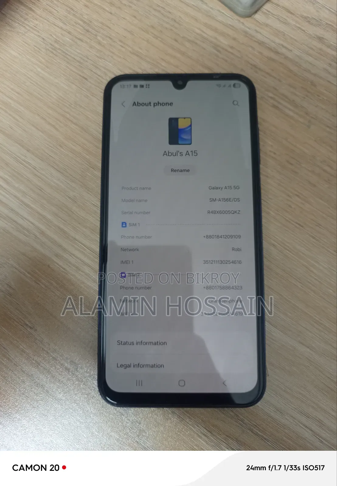 Samsung Galaxy A15 5G 128 GB Blue