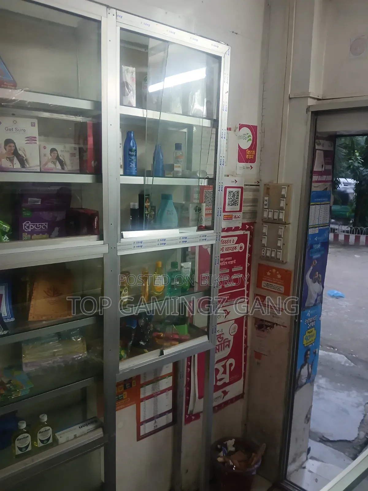 Glass Shelves and Counter