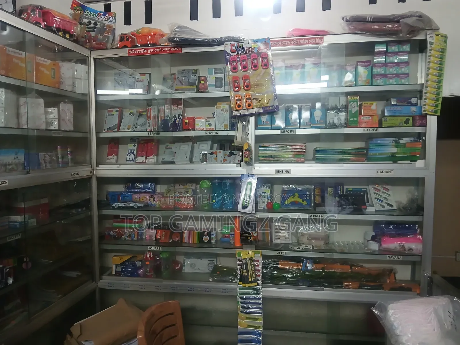 Glass Shelves and Counter