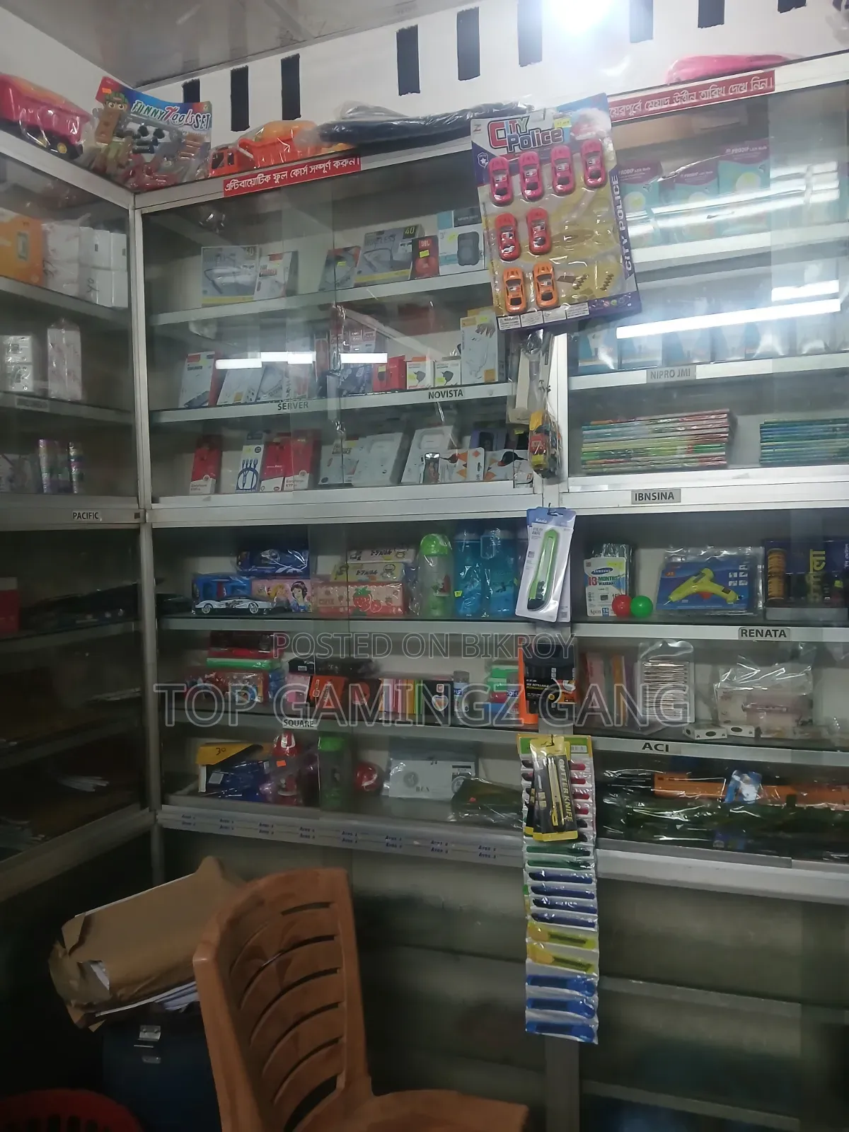 Glass Shelves and Counter