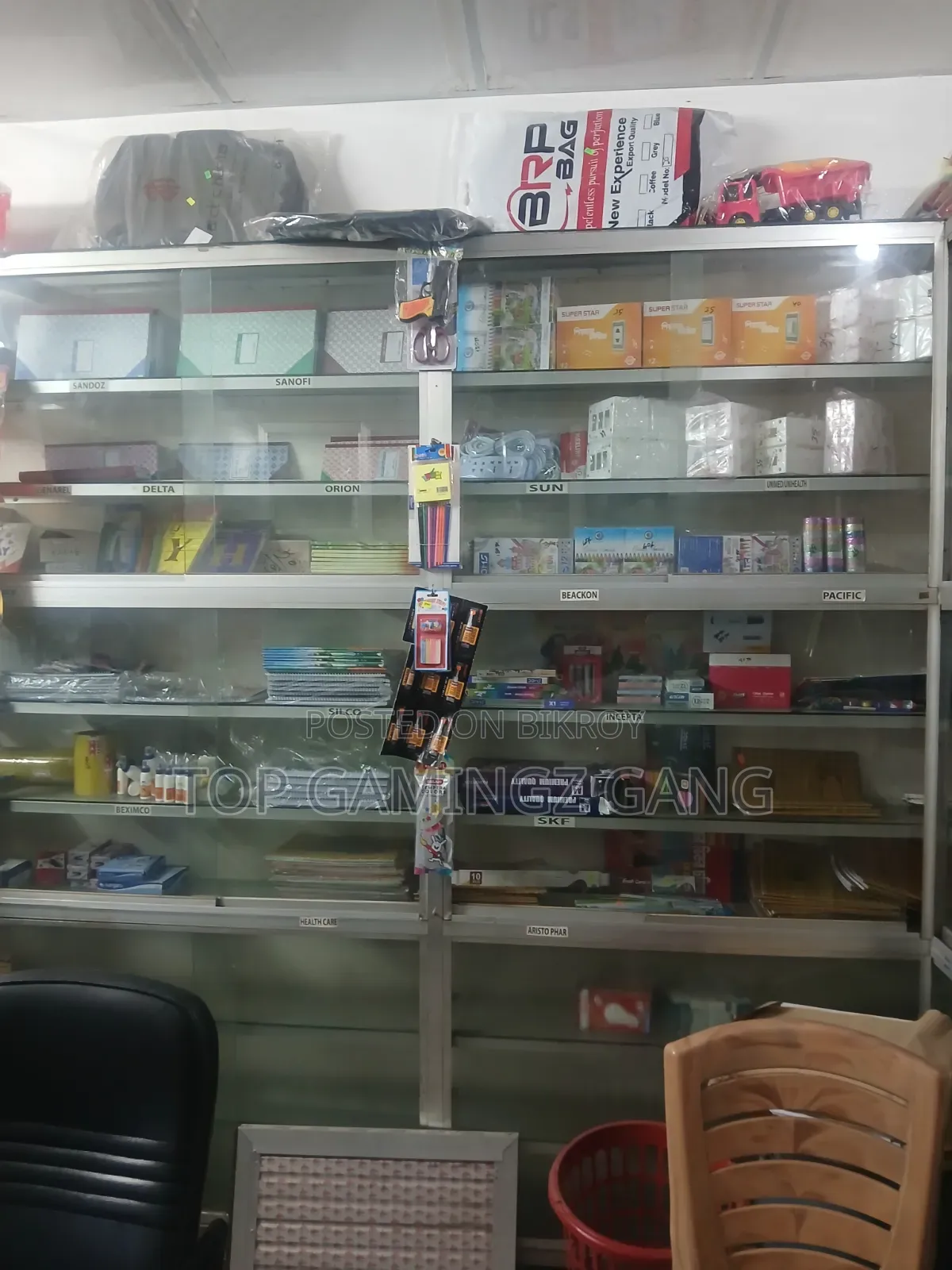 Glass Shelves and Counter