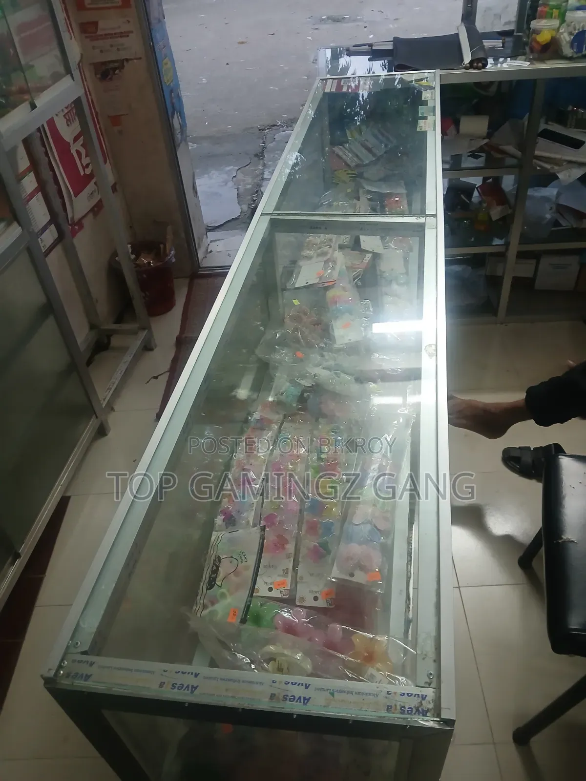 Glass Shelves and Counter