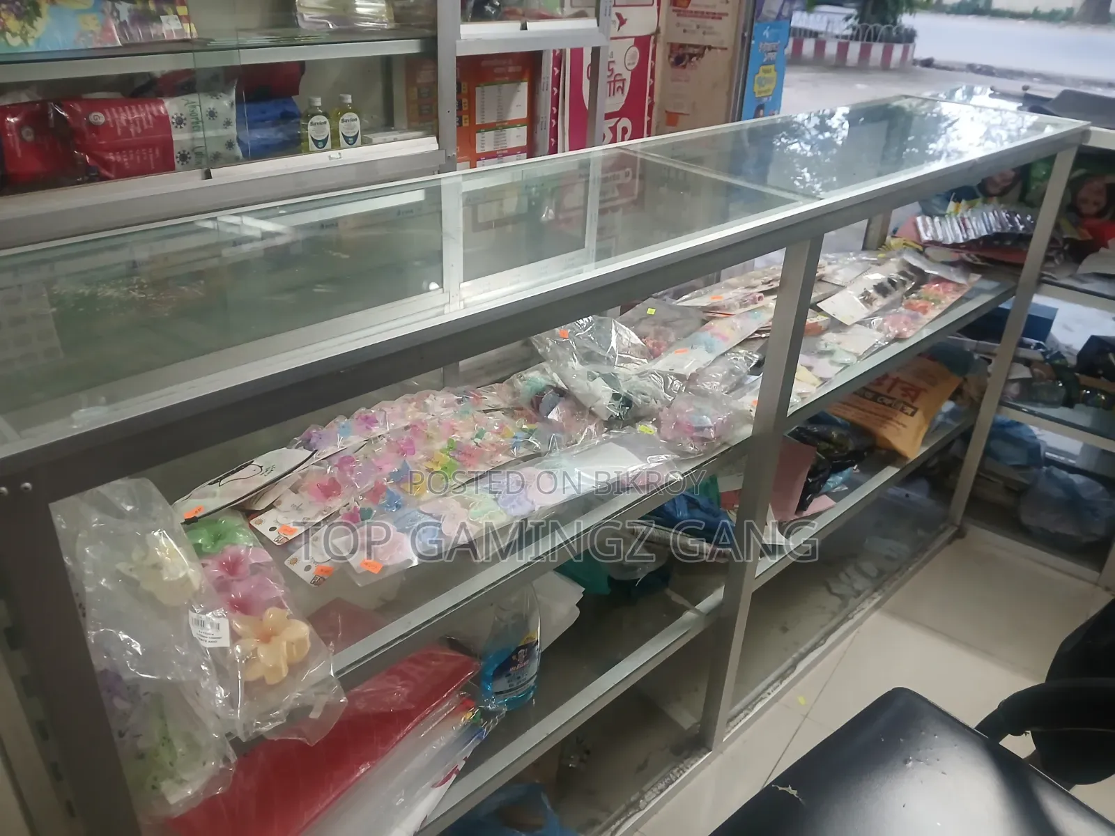 Glass Shelves and Counter