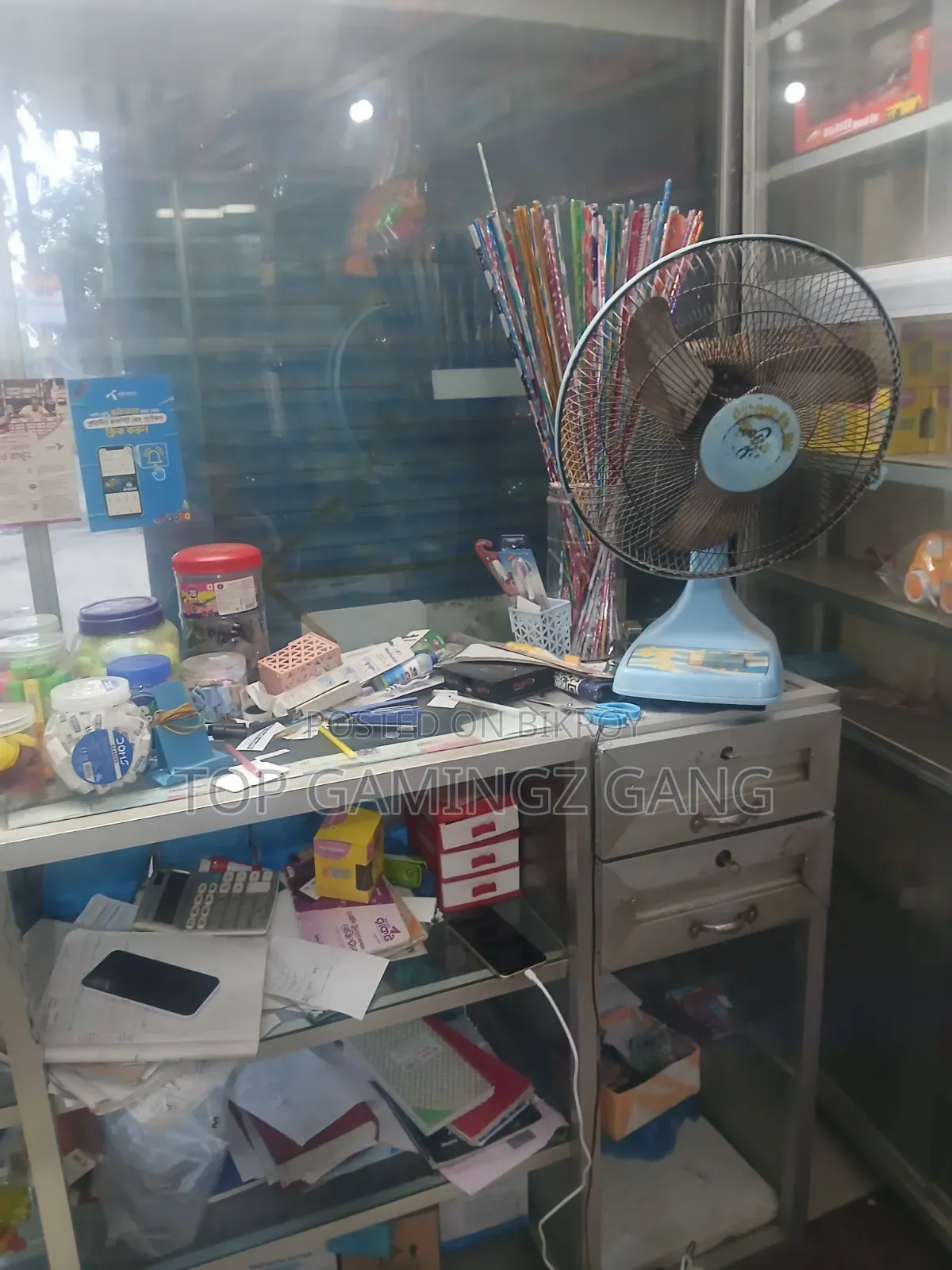 Glass Shelves and Counter