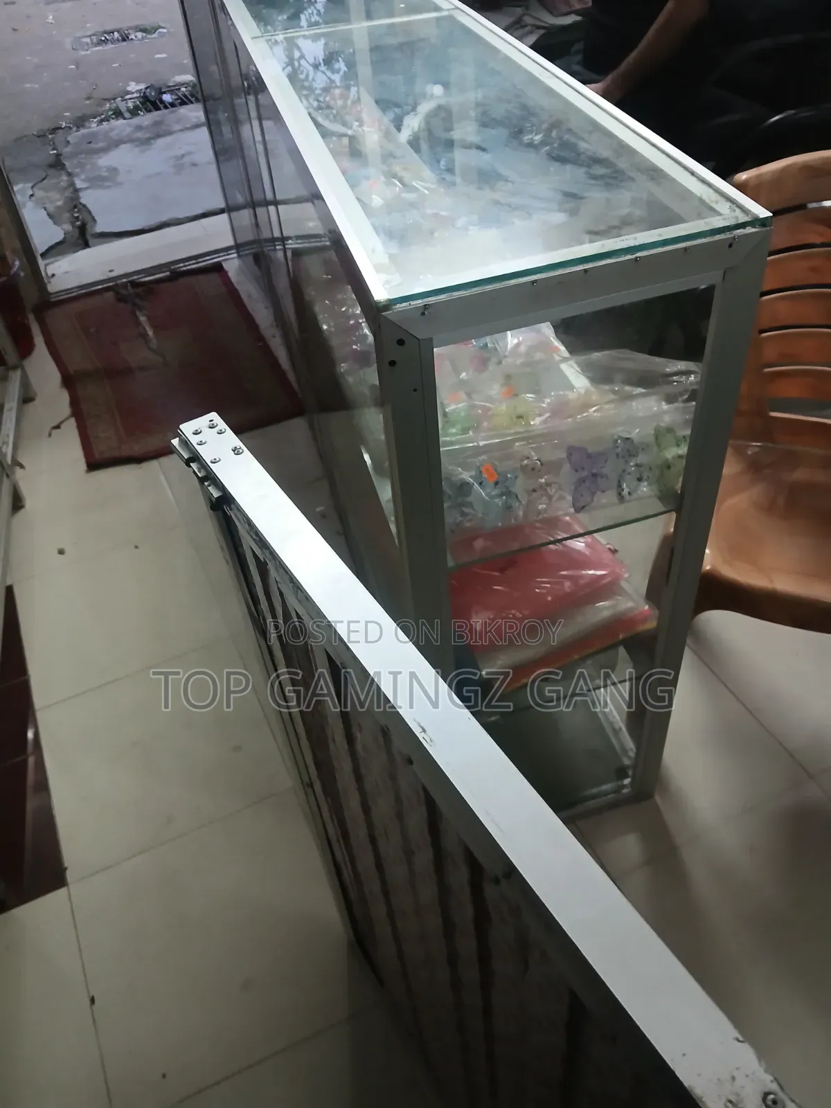 Glass Shelves and Counter