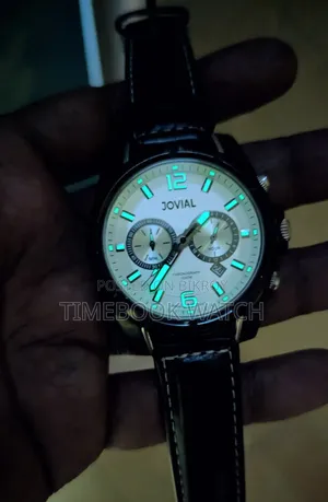 Jovial Watch Beautiful White Lighting Dial 100% Authentic