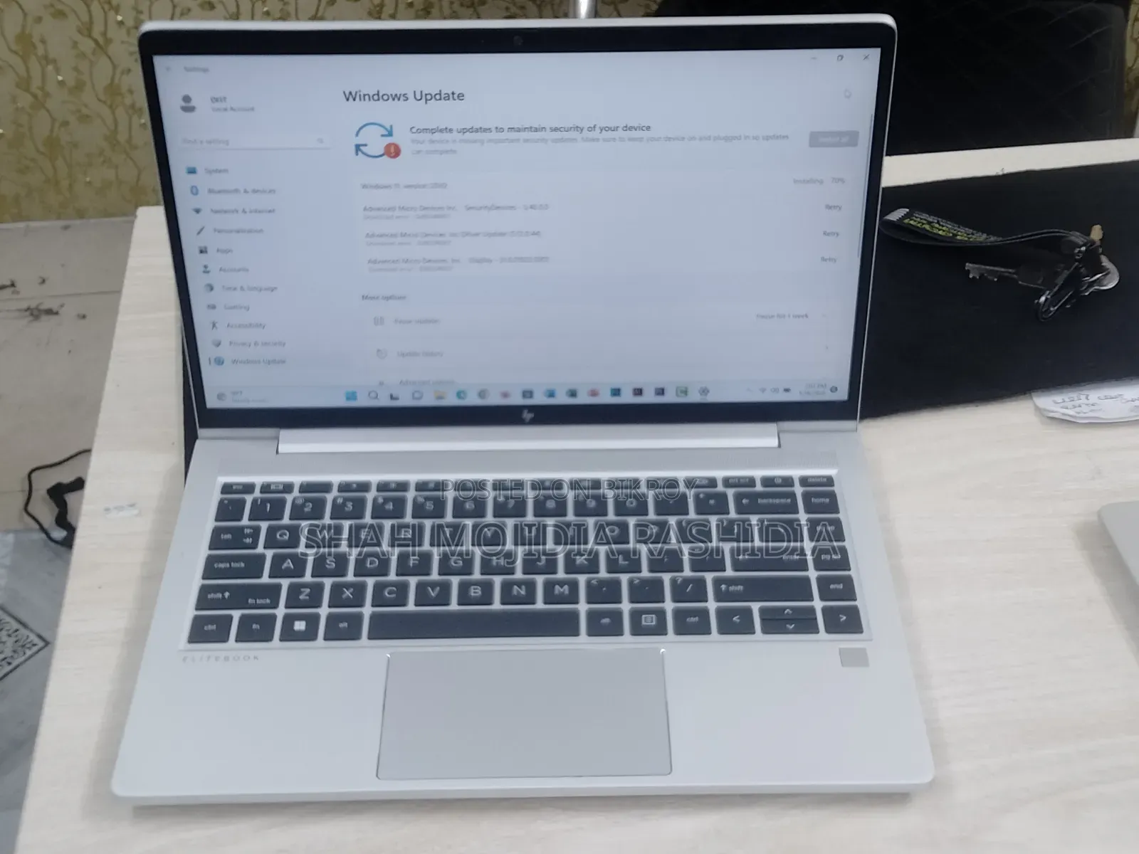 ল্যাপটপ HP 8GB AMD Ryzen 5 SSD 256GB