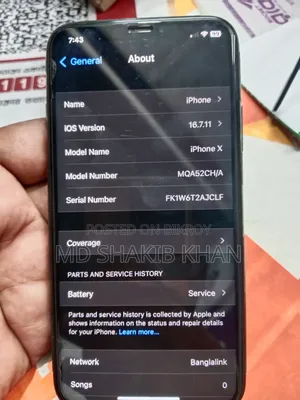 Apple iPhone X 64 GB Gray