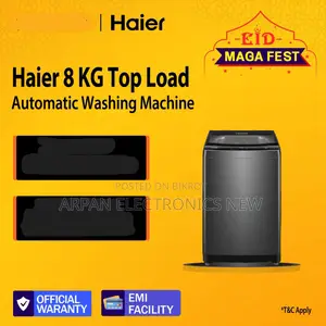Haier ৮ কেজি টপ লোড অটোমেটিক ওয়াশিং মেশিন
