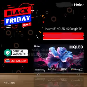 Haier H43p7ux 43'' Hqled Dolby Atmos Google Tv Voice Control Remote