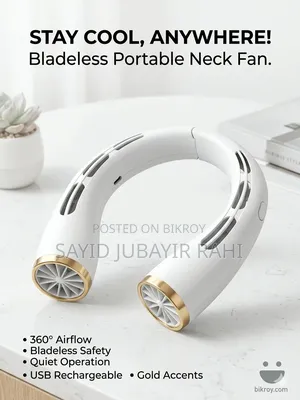 Neck Rechargeable Fan - Used for 3 days