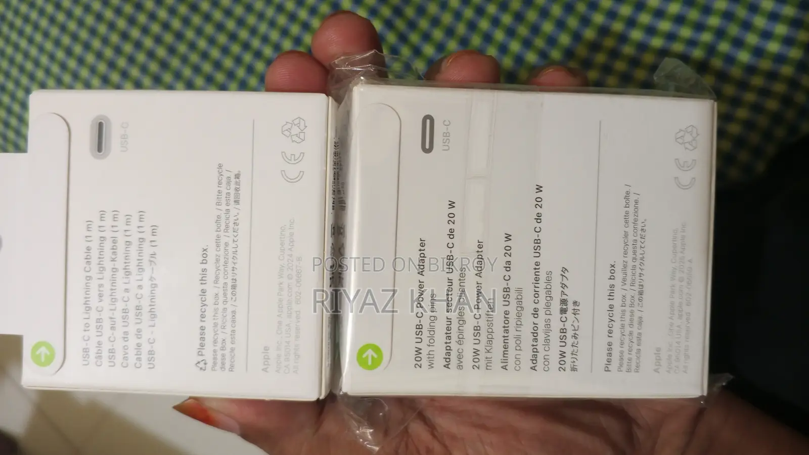 Apple 20w Fast Charger + Usb-C to Lightning Cable
