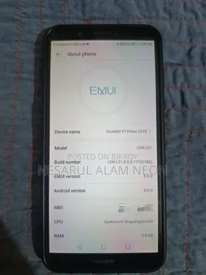 Huawei Y7 Prime 2018 32 GB Black