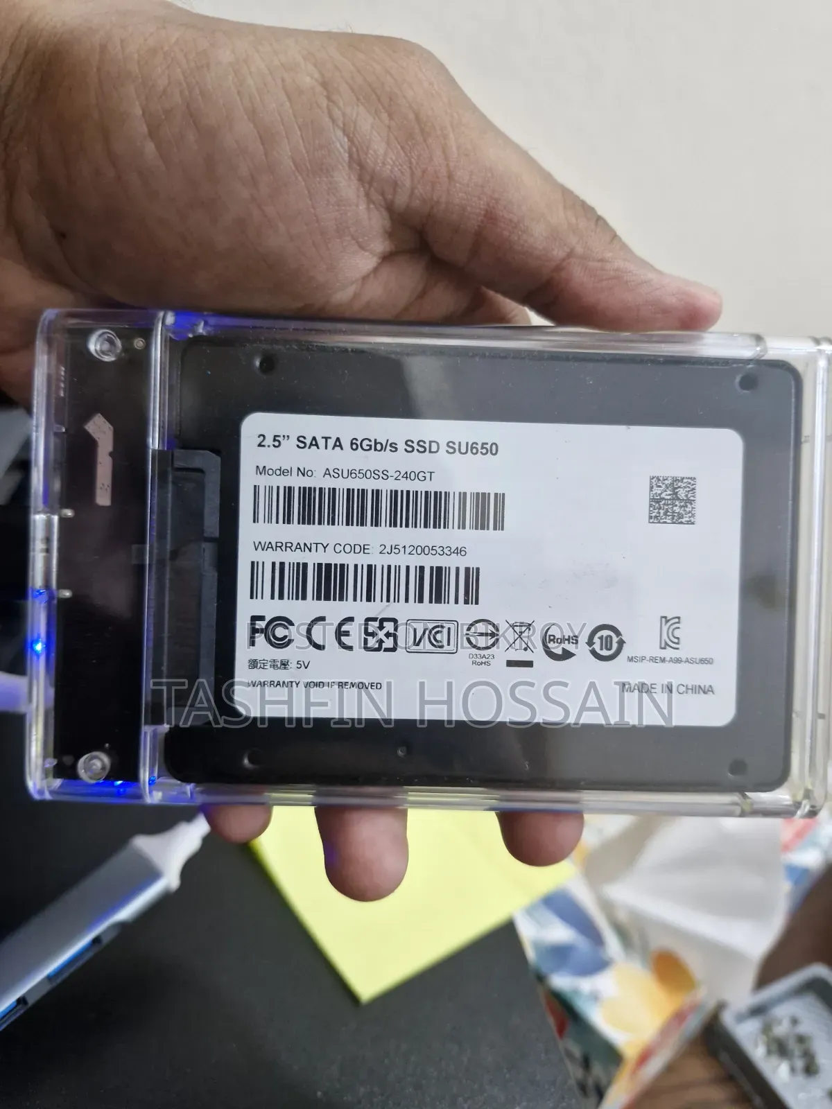 Adata SSD With Enclosure
