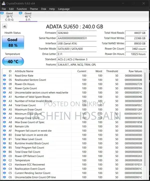 Adata SSD With Enclosure