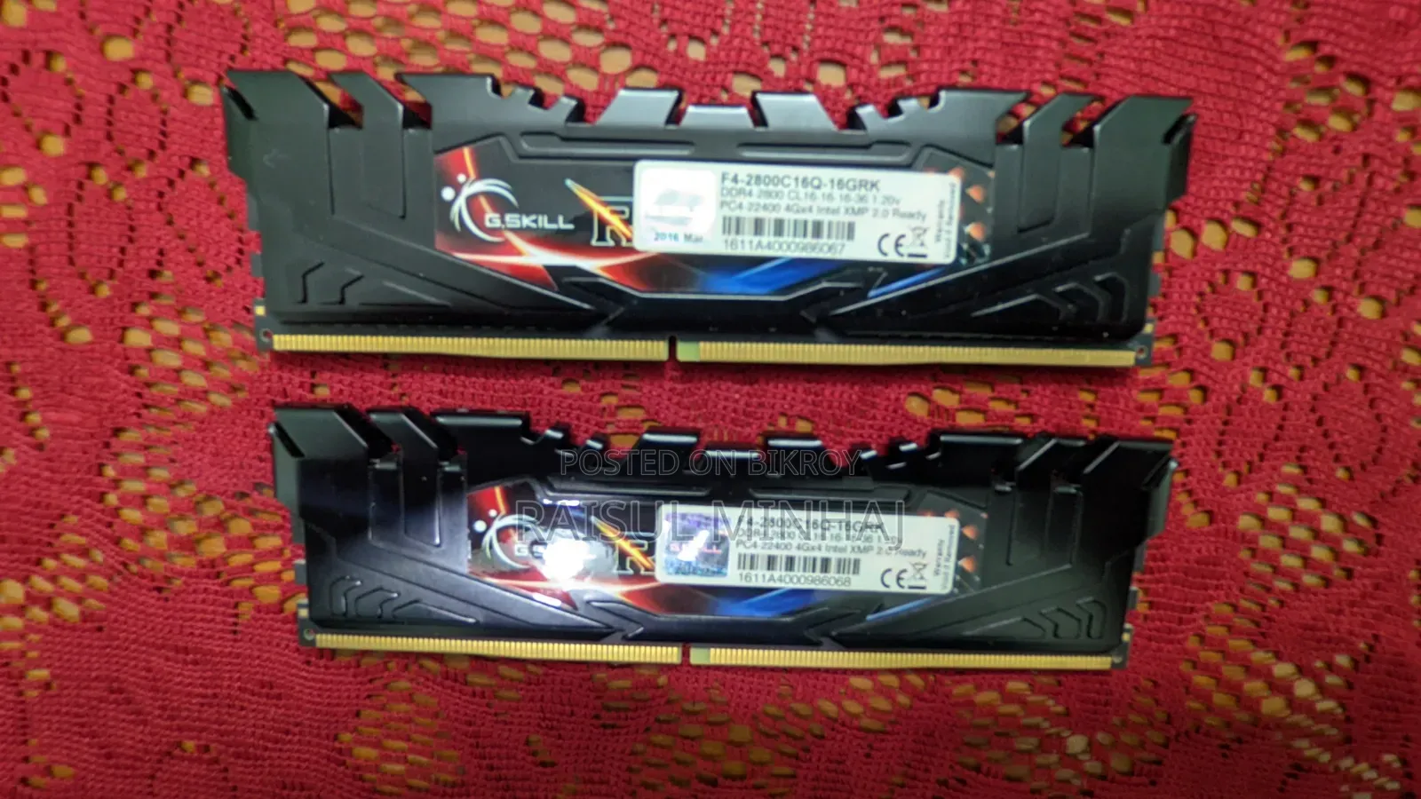 8gb Ram : Ddr4 - 2800mhz