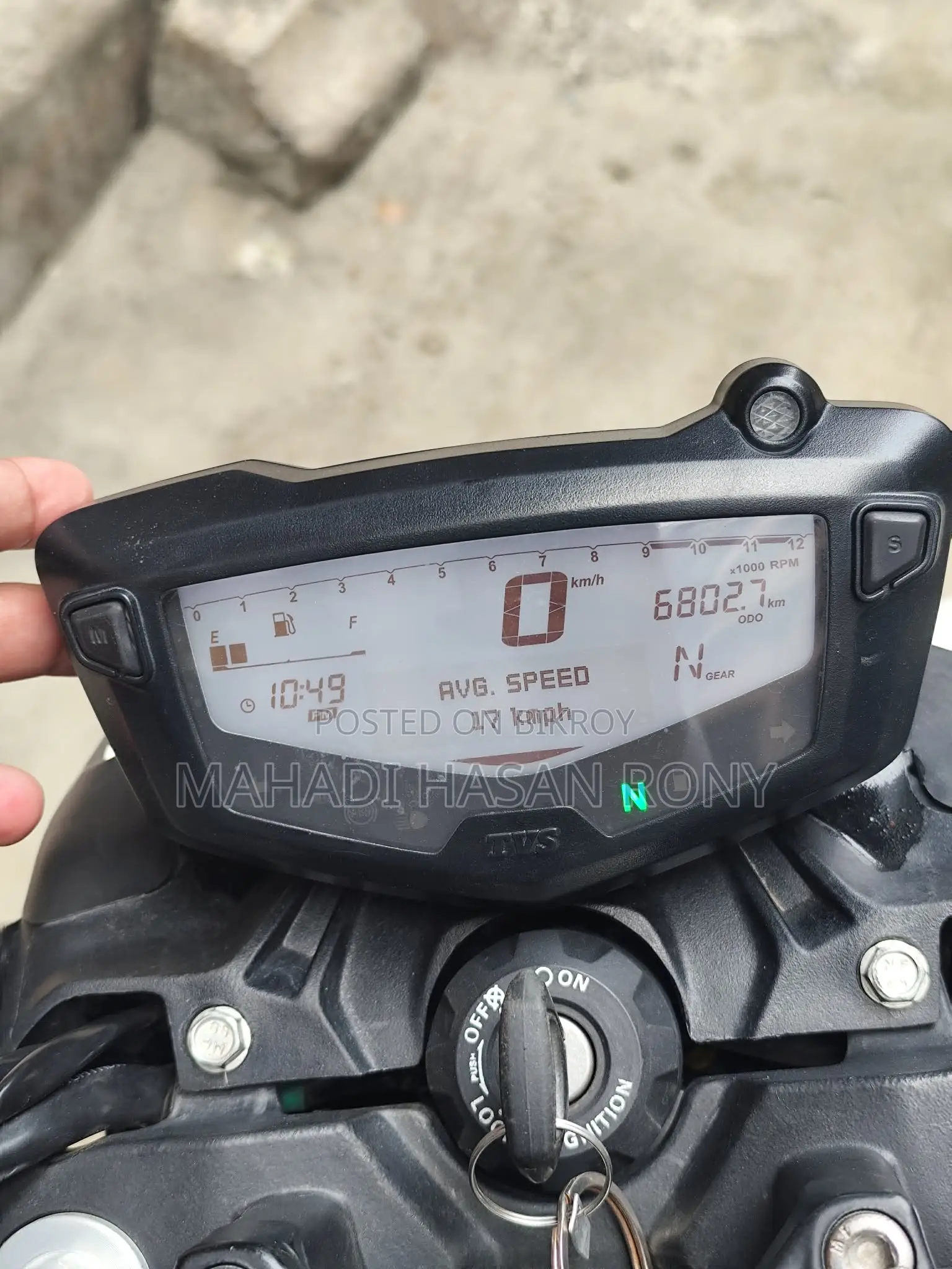TVS Apache 160 4V 2025 Black