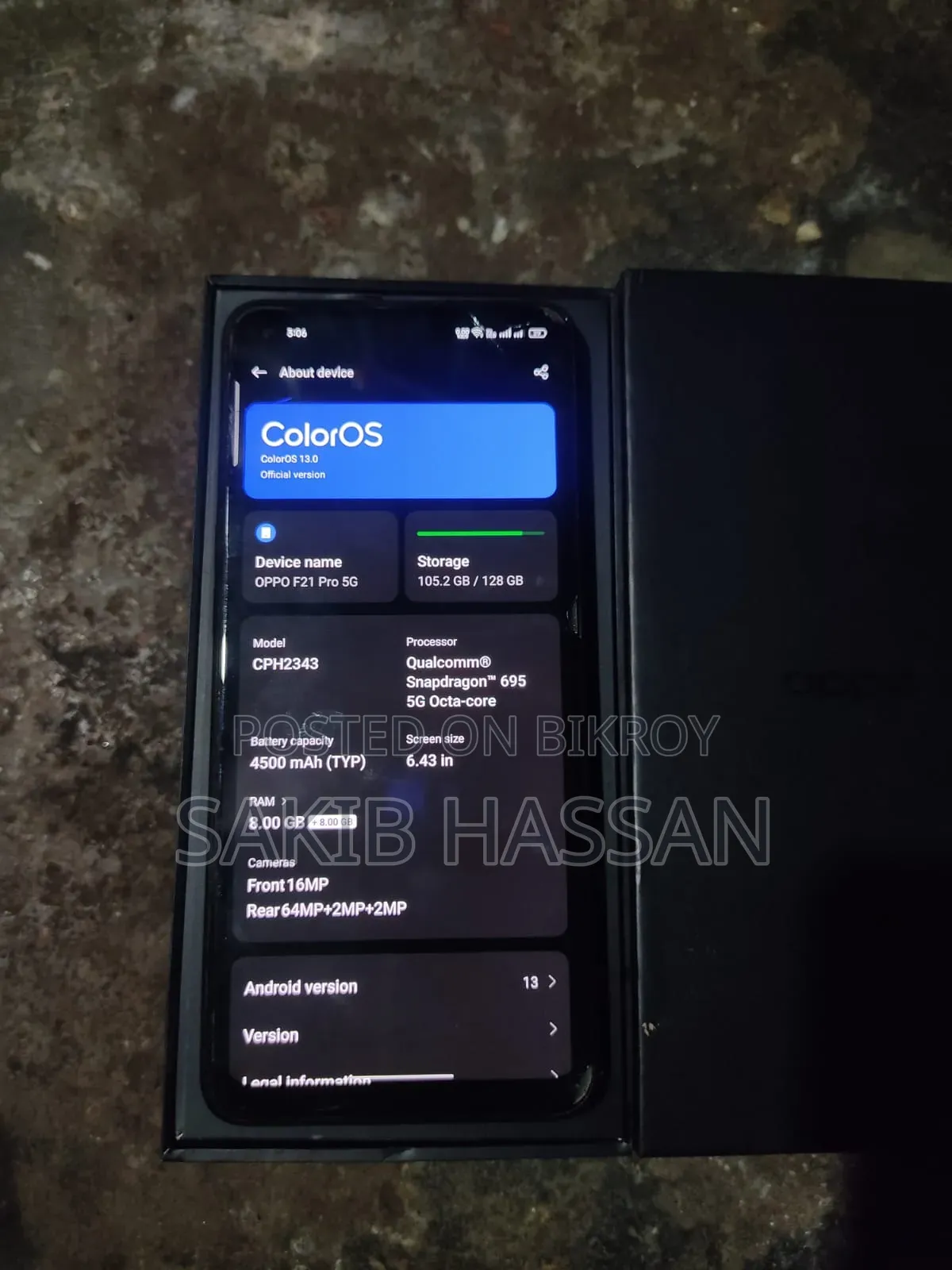 Oppo F21 Pro 5G 128 GB Black