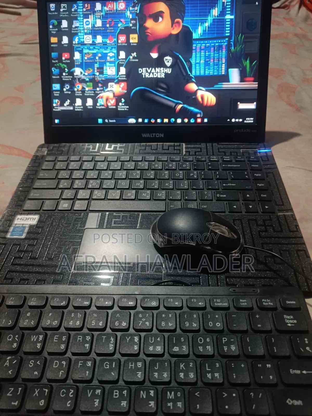 Laptop 8GB SSHD+SSD 256GB