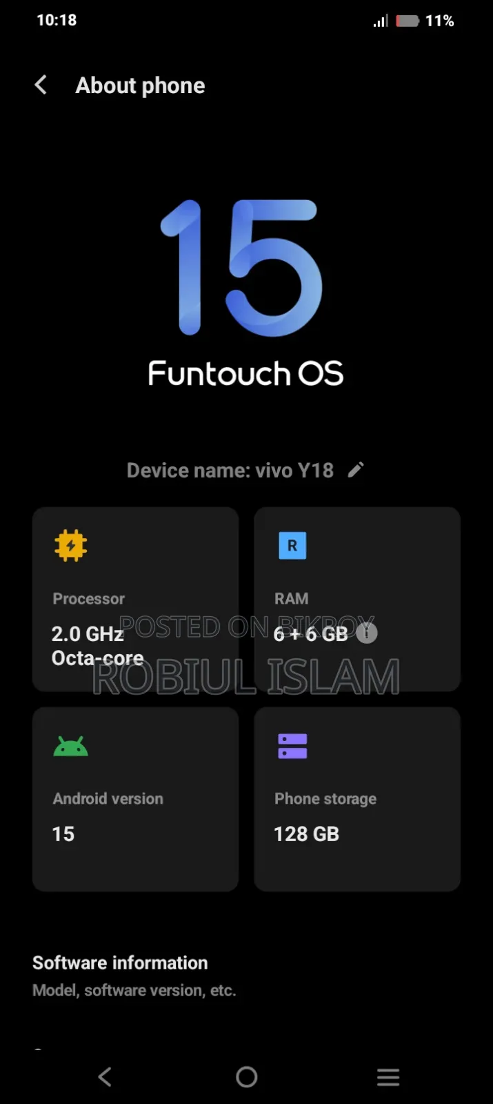 Vivo Y18 128 GB