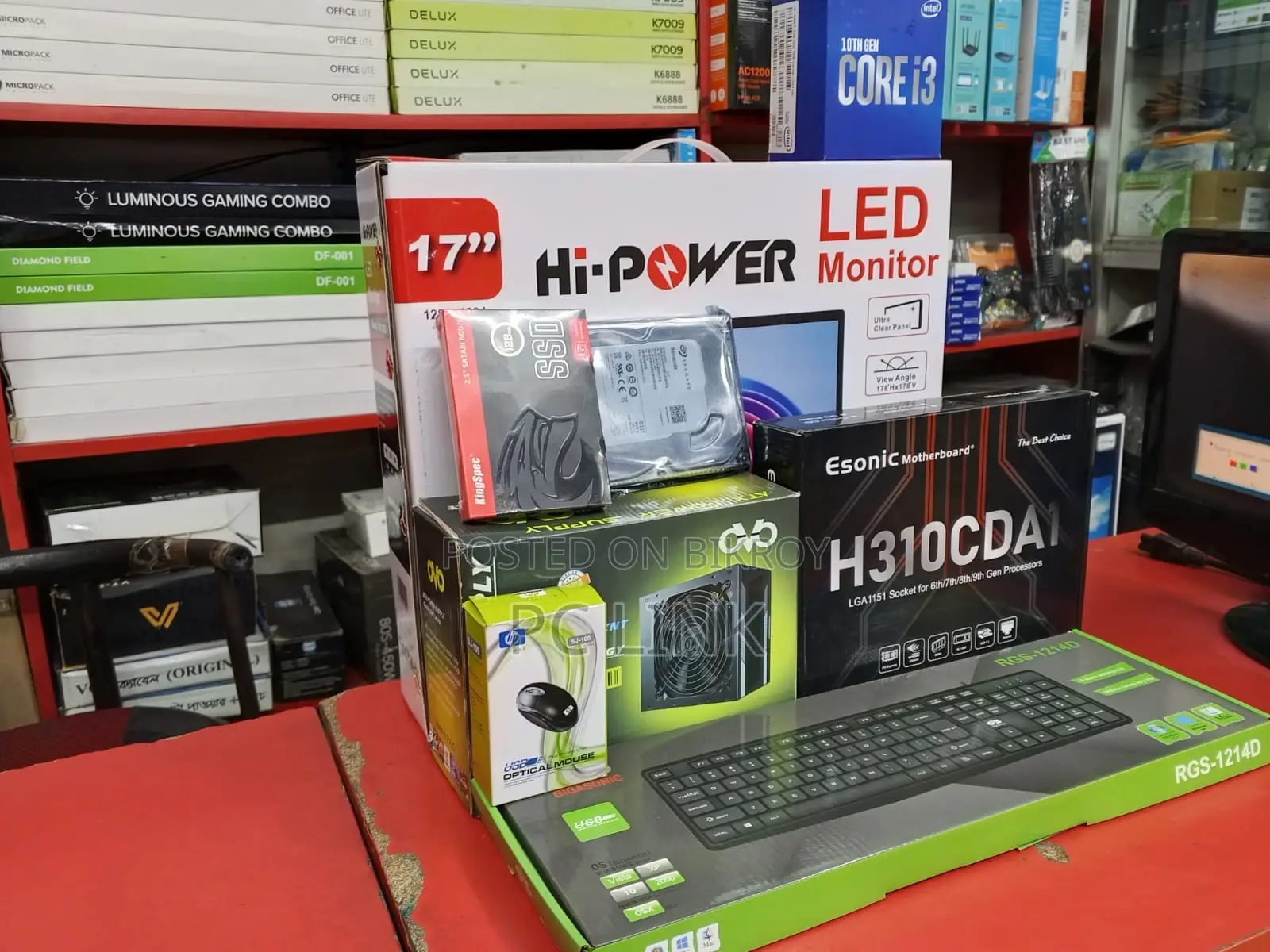 নতুন ডেস্কটপ কম্পিউটার 8GB Intel Core I5 HDD+SSD 128GB