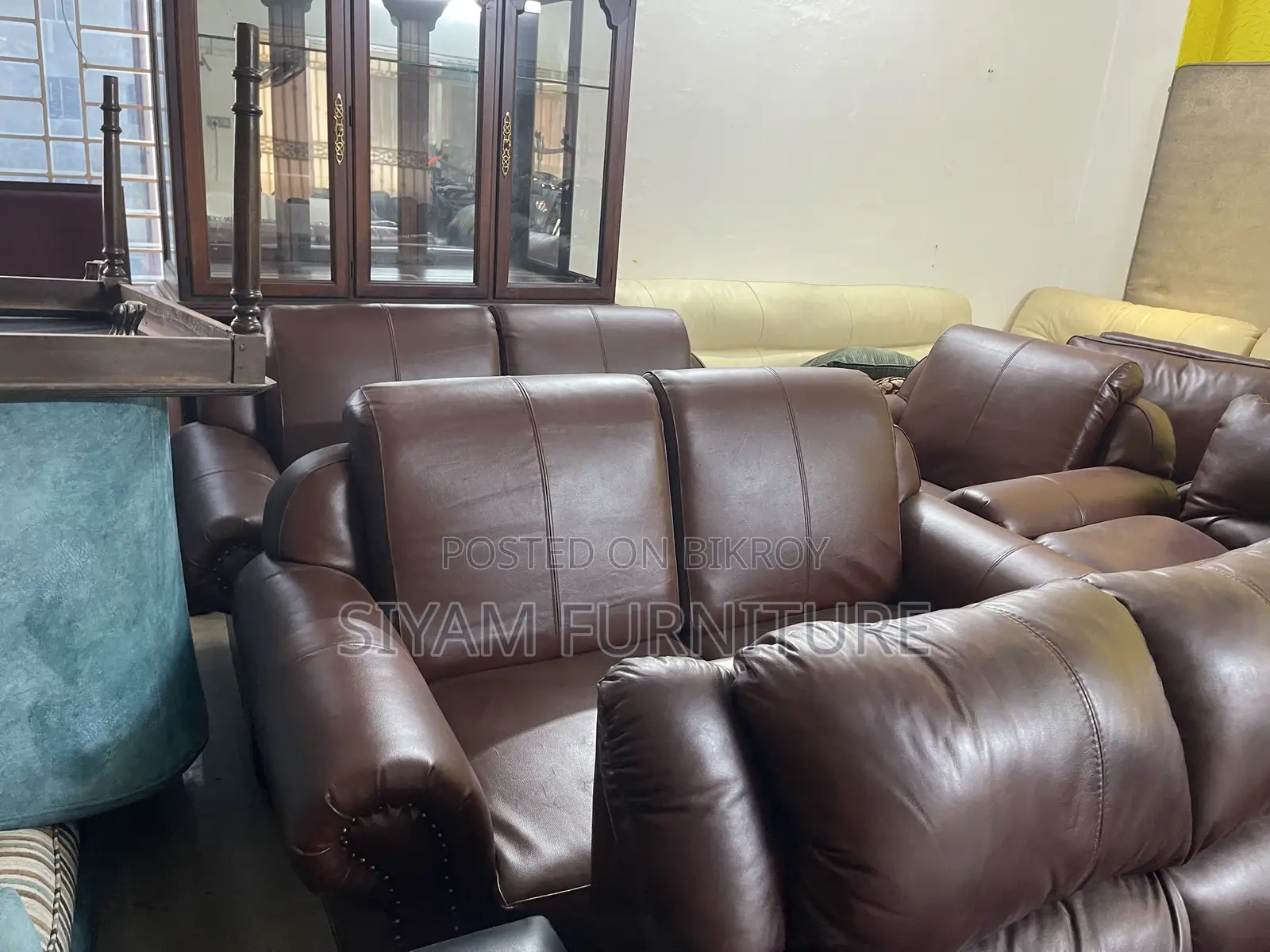 Leather Sofa 6 Seats