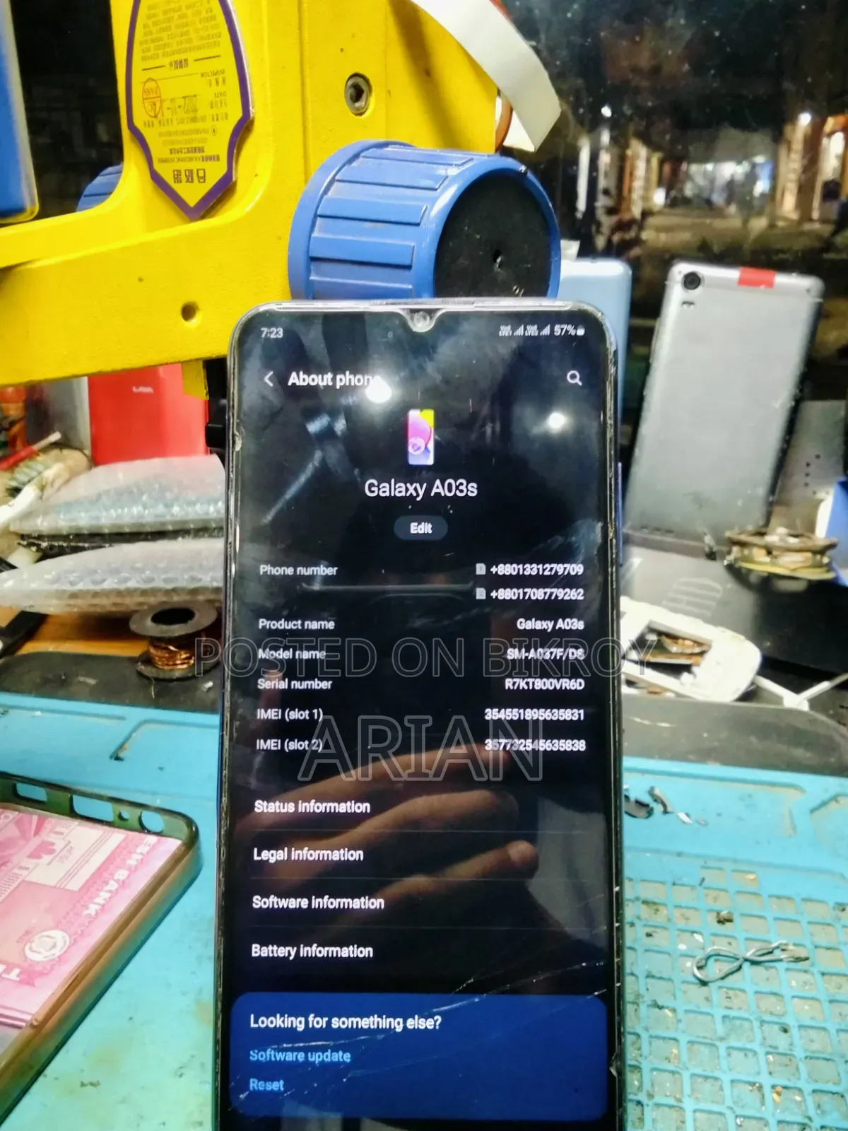New Samsung Galaxy A03s 64 GB Blue