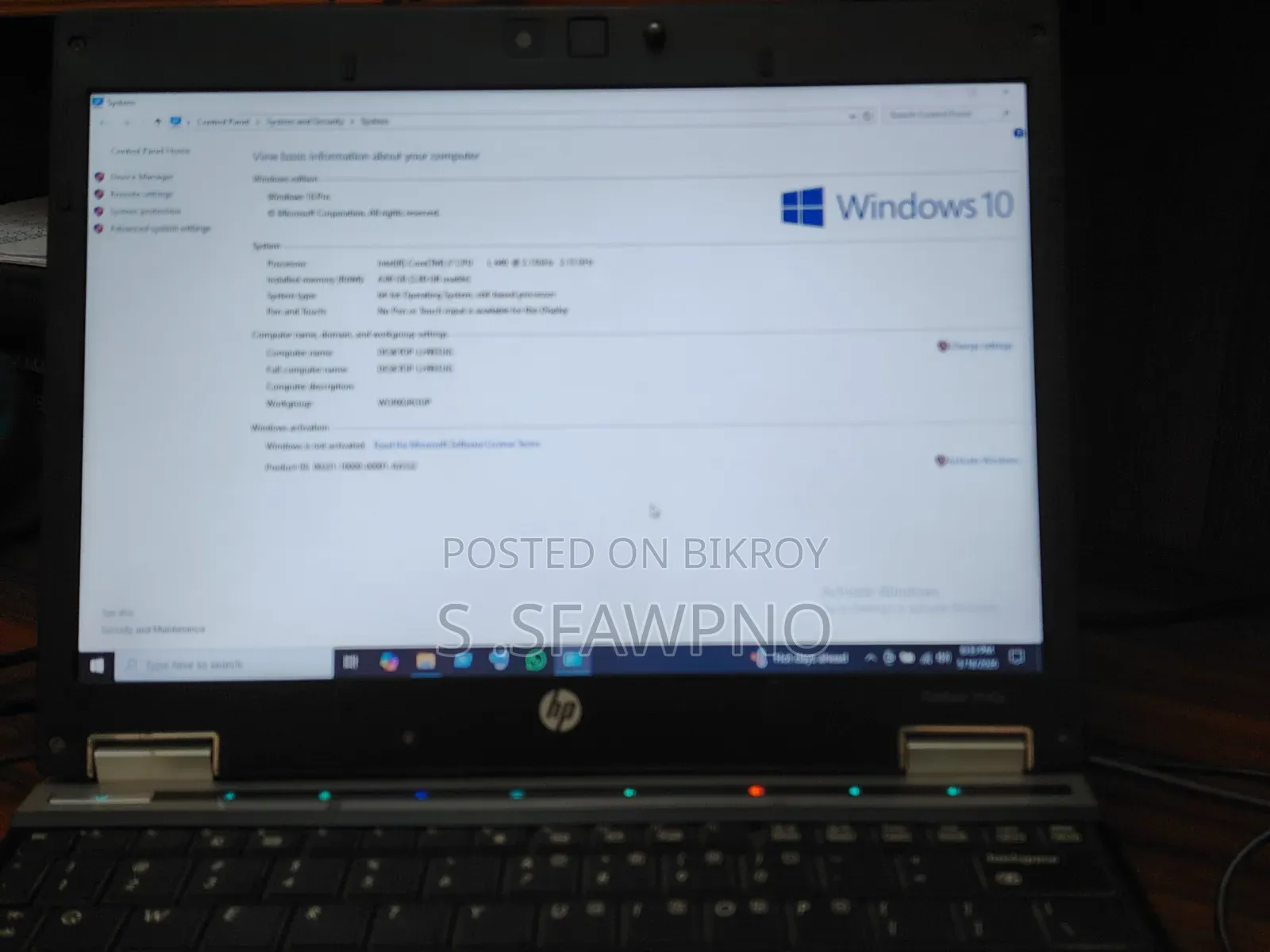 Laptop HP EliteBook 2540P 4GB Intel Core I7 SSD 128GB