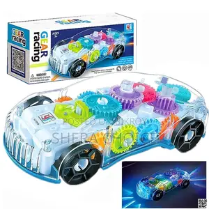 Transparent Gear Simulation Mechanical Car Toy