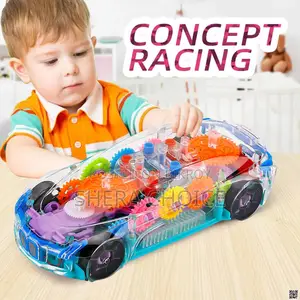 Transparent Gear Simulation Mechanical Car Toy