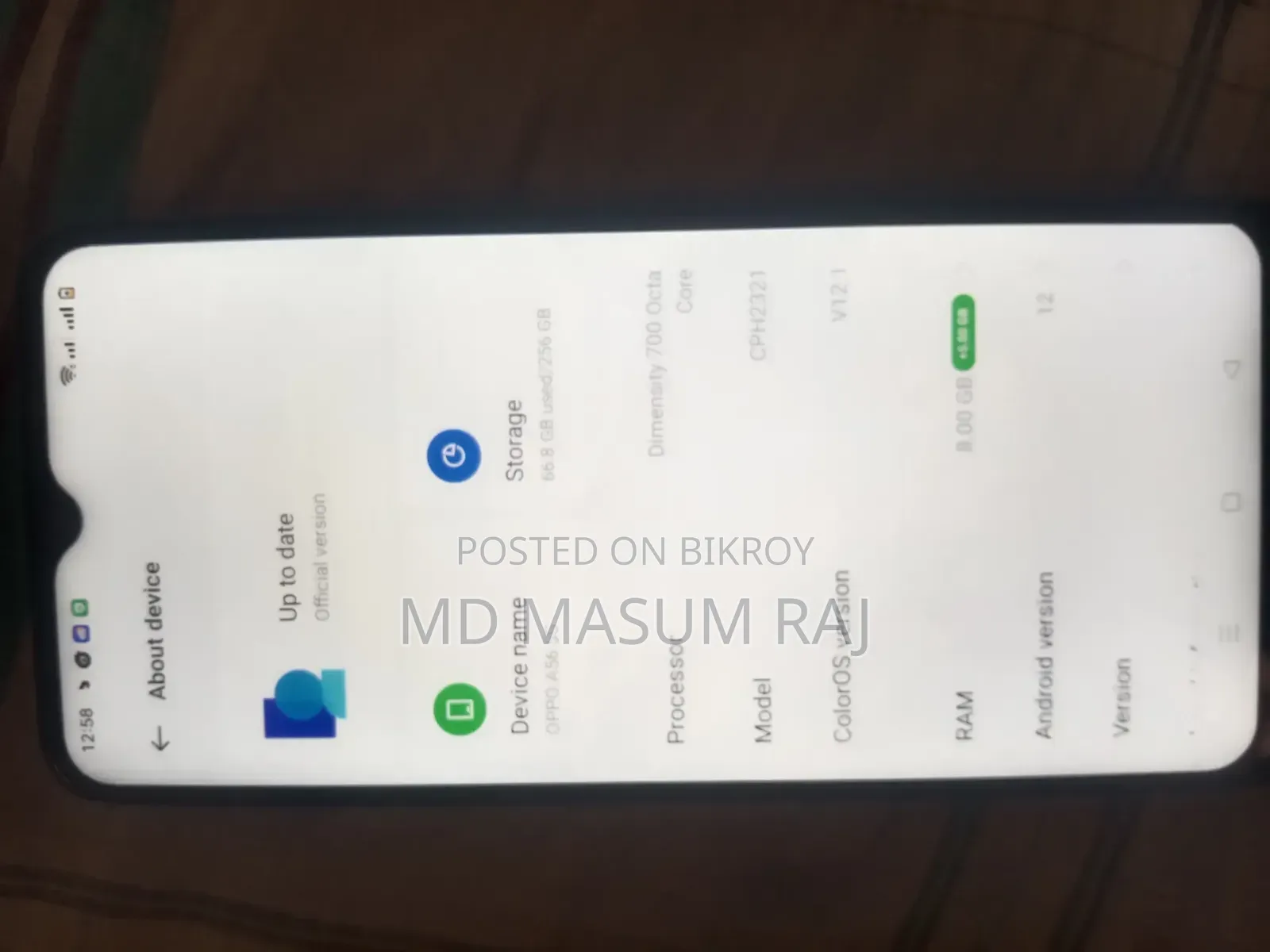 Oppo A56 5G 256 GB Purple