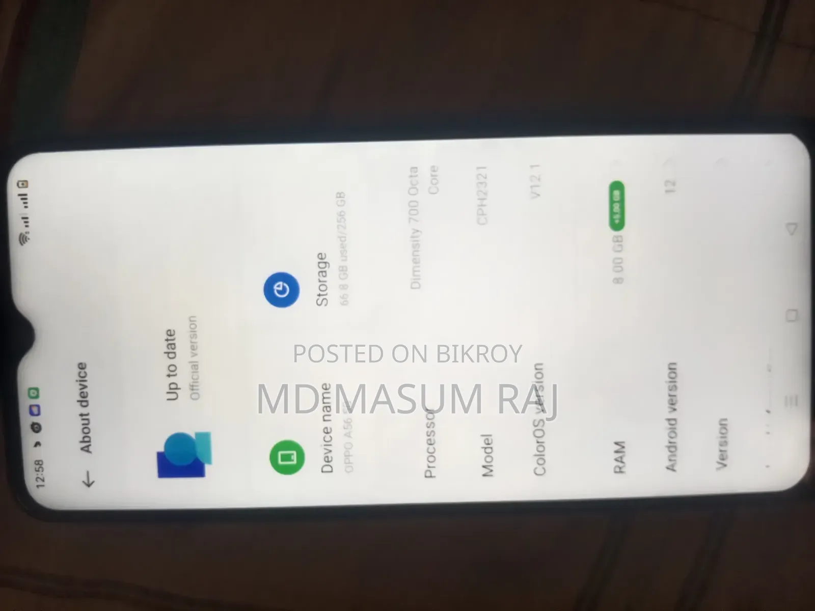 Oppo A56 5G 256 GB Purple