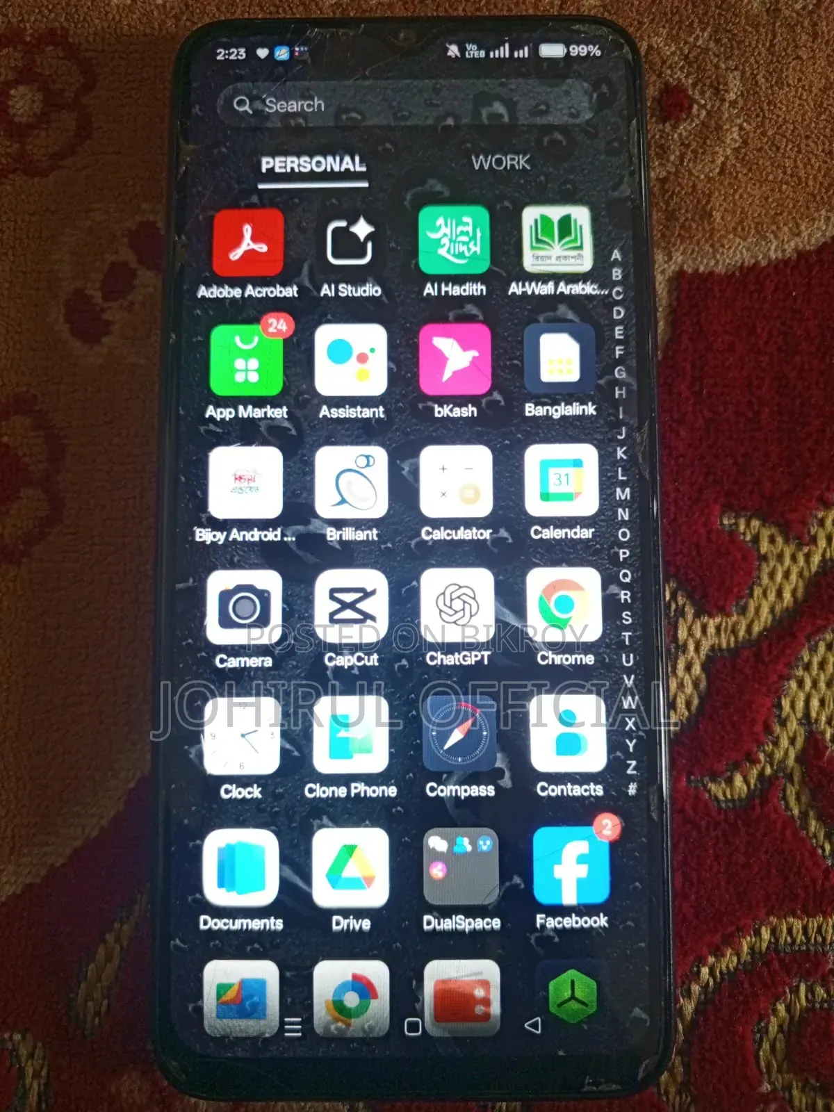 ওপ্পো এ১৮ ১২৮ জিবি ব্ল্যাক