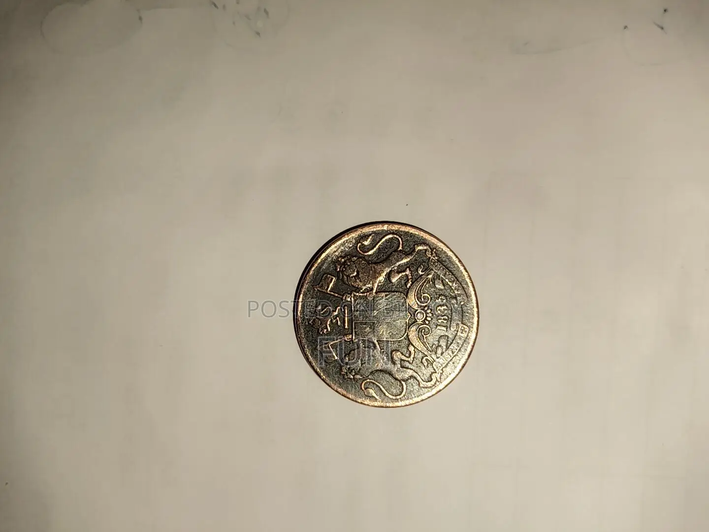 British Age East India Company Coin Copper Coin 1835 One Quarter Anna