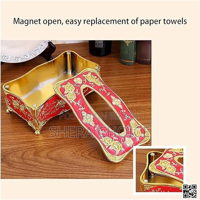 European Style Tissue Box Holder – Elegant Tissue Storage Organizer