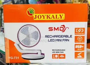 Joykaly Yg-731 Charging Fan(Double Battery)