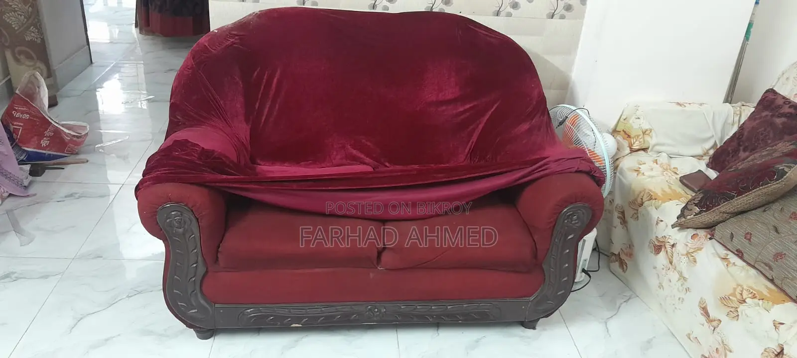 2 Sets Sofa 4 PCS 1 Sets Sofa 2 PCS With Extra Cover