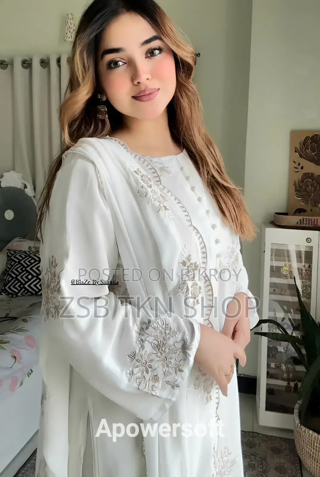 Sada Bahar Three Piece
Cotton fabric and embroidery work.