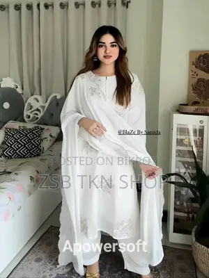 Sada Bahar Three Piece
Cotton fabric and embroidery work.