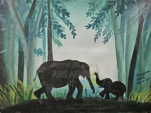 ক্যানভাসে অ্যাক্রিলিক আর্ট