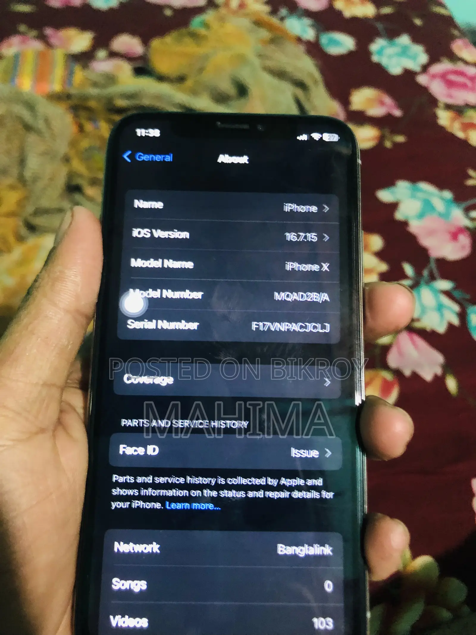 Apple iPhone X 64 GB White