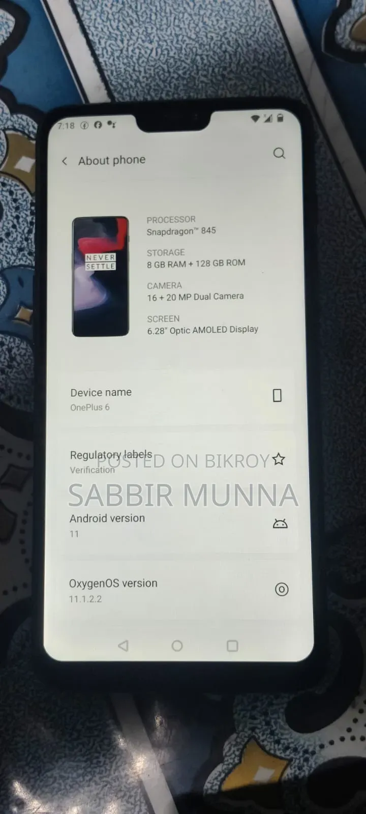 OnePlus 6 128 GB Black