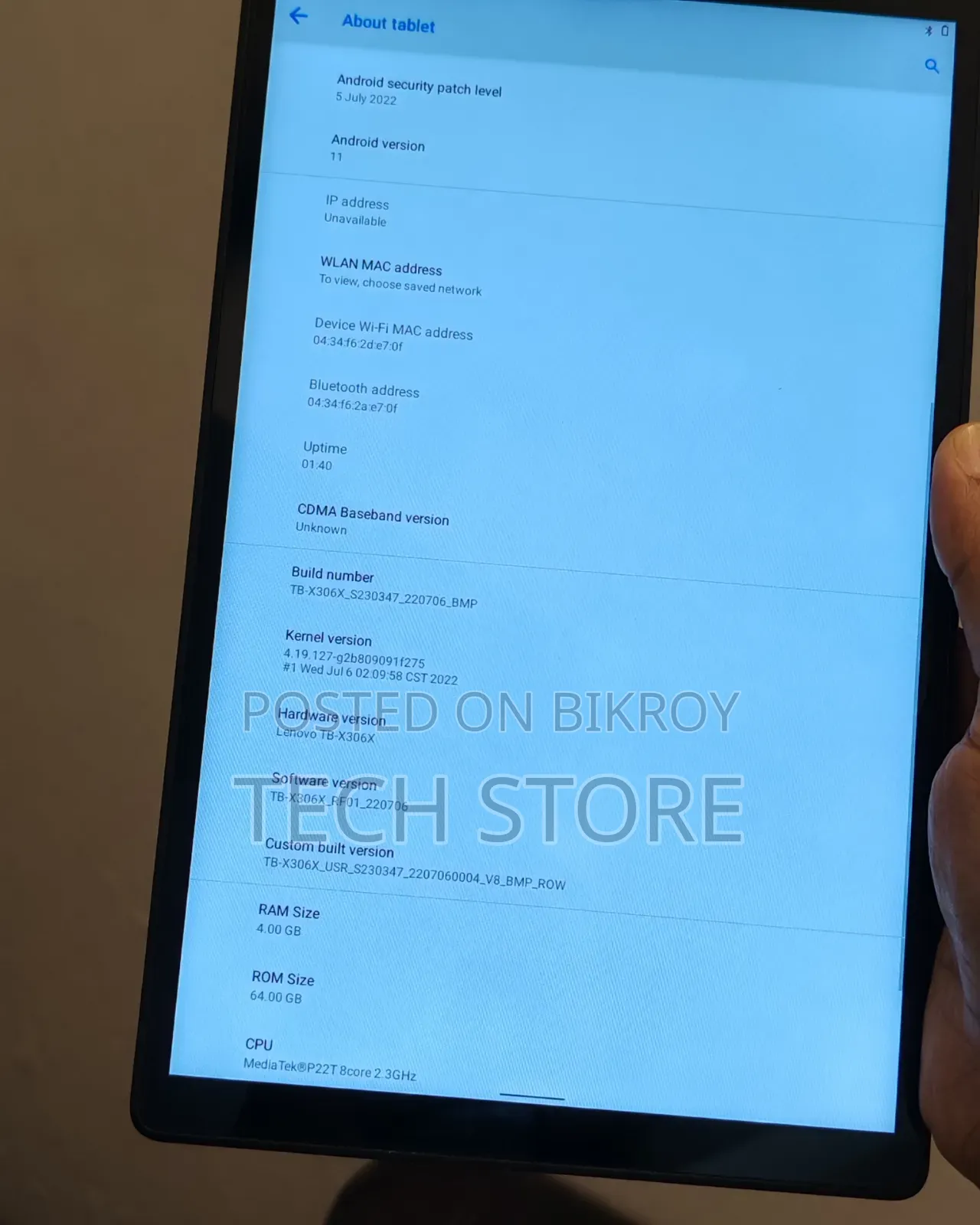 Lenovo Tab M10 64 GB White