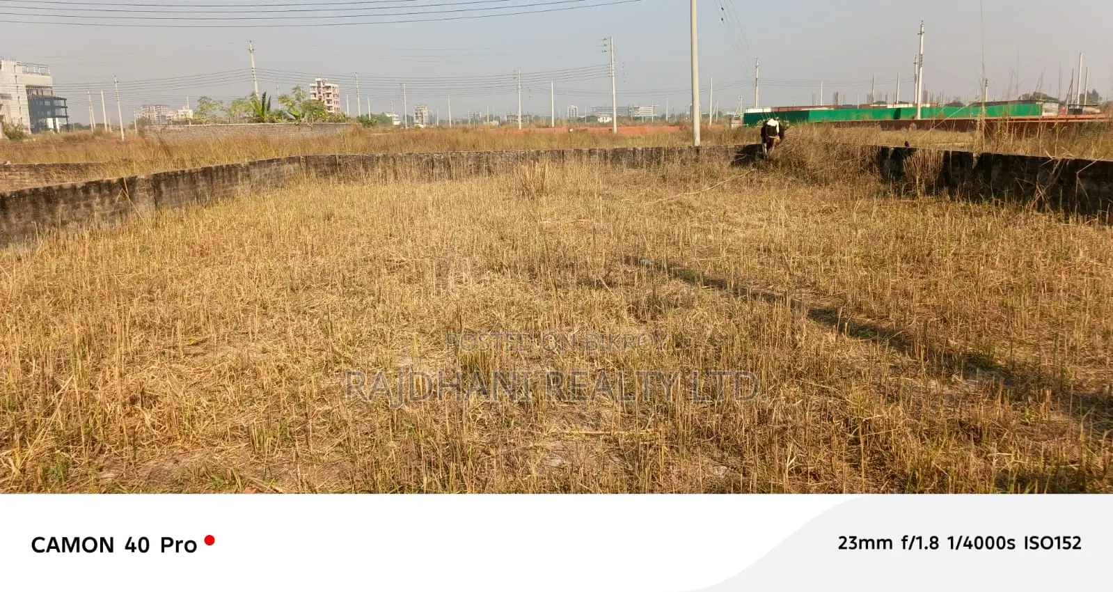 40 katha plot for sale in Block N, Bashundhara Residential Area