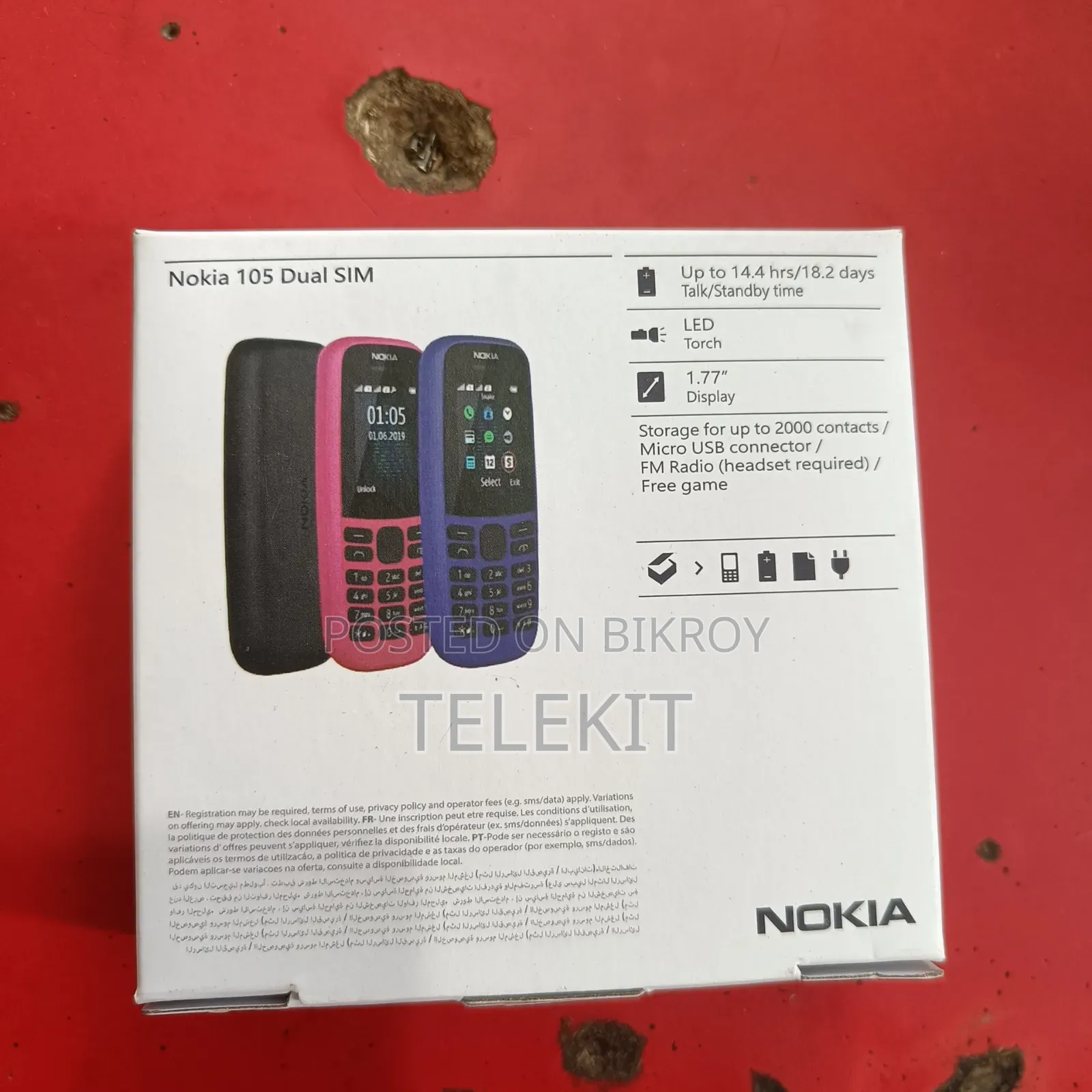 New Nokia 105 Blue
