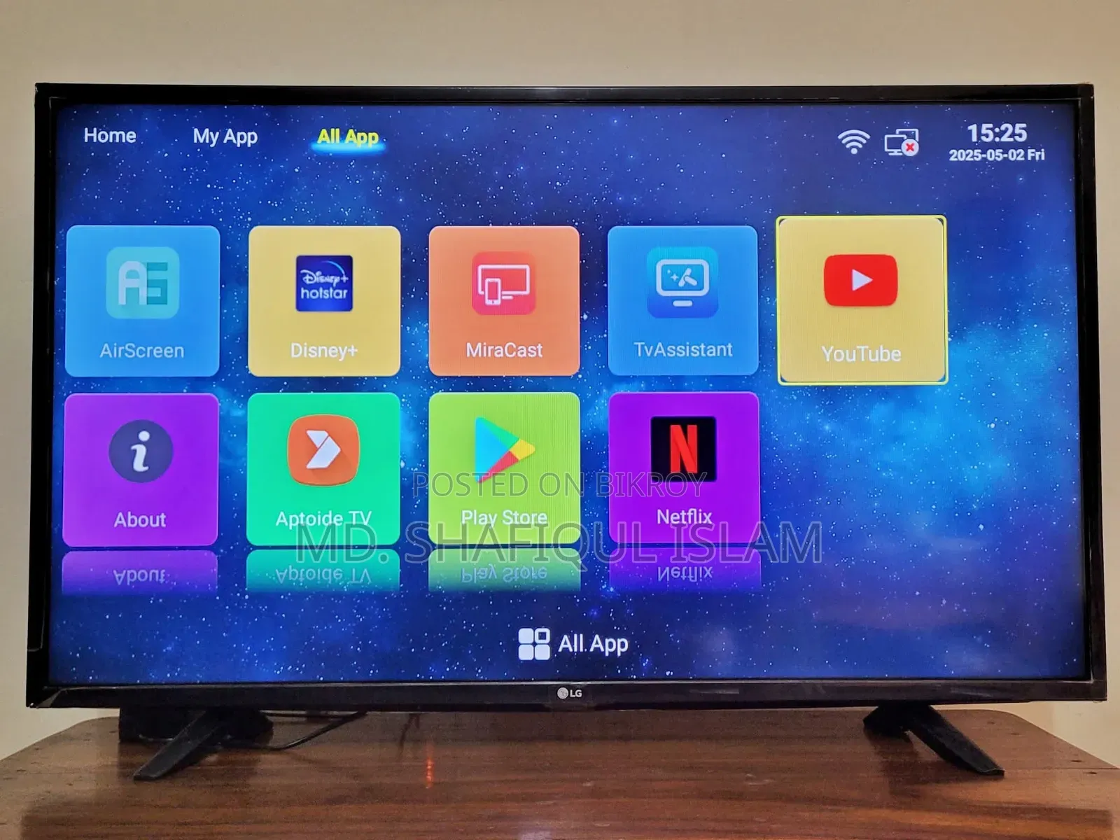 Lg ৪৩ ইঞ্চি স্মার্ট এন্ড্রোয়েট টিভি বিক্রয়