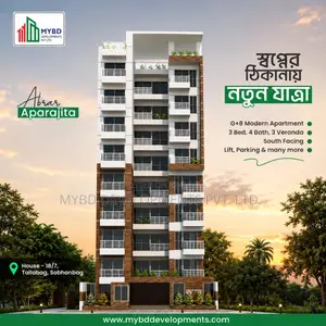 আবরার অপরাজিতা, ধানমন্ডিতে ৩ বেডরুমের অ্যাপার্টমেন্ট বিক্রয়ের জন্য