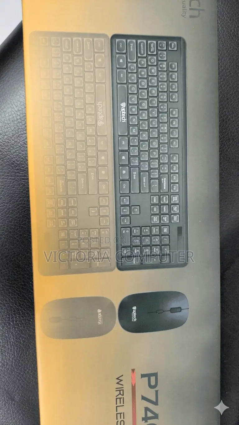 Aptech P740w 2.4ghz Ergonomic Gaming Keyboard Mouse Combo